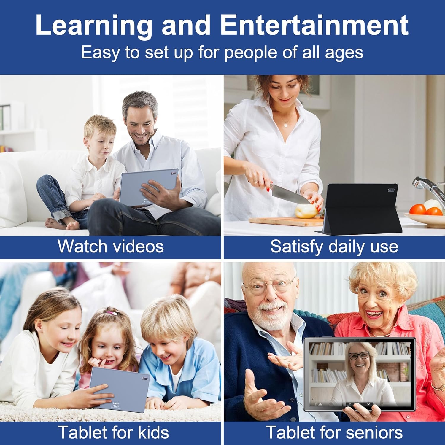 Планшет 10" TIBUTA SmartPad A40 (2+4)/64 Gb 4 ядер Android 14 5000 mAh Сірий, фото №7 Планшет 10" TIBUTA SmartPad A40 (2+4)/64 Gb 4 ядер Android 14 5000 mAh Сірий, фото №7