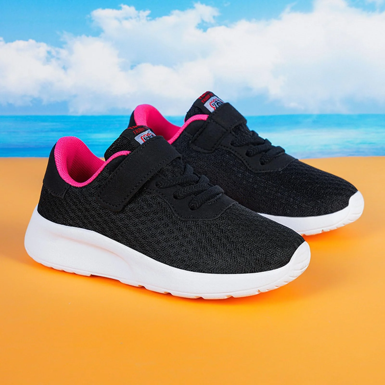 Кроссовки Детские для мальчиков и девочек для занятий в помещении Спортивная обувь Детские кроссовки для занятий в помещении Детская обувь Сетчатые дышащие теннисные туфли для досуга Легкие кроссовки для бега на открытом воздухе 7-12 лет, фото №4