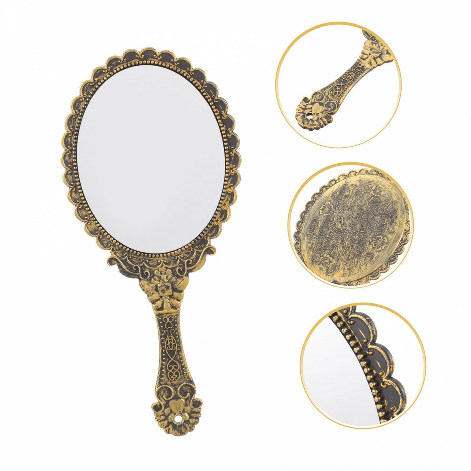 Дзеркало Angoily Столове дзеркало Вишуканий дзеркало З тисненим дизайном Вантажний косметичний дзеркало Ручний дзеркало, фото №5 Дзеркало Angoily Столове дзеркало Вишуканий дзеркало З тисненим дизайном Вантажний косметичний дзеркало Ручний дзеркало, фото №5