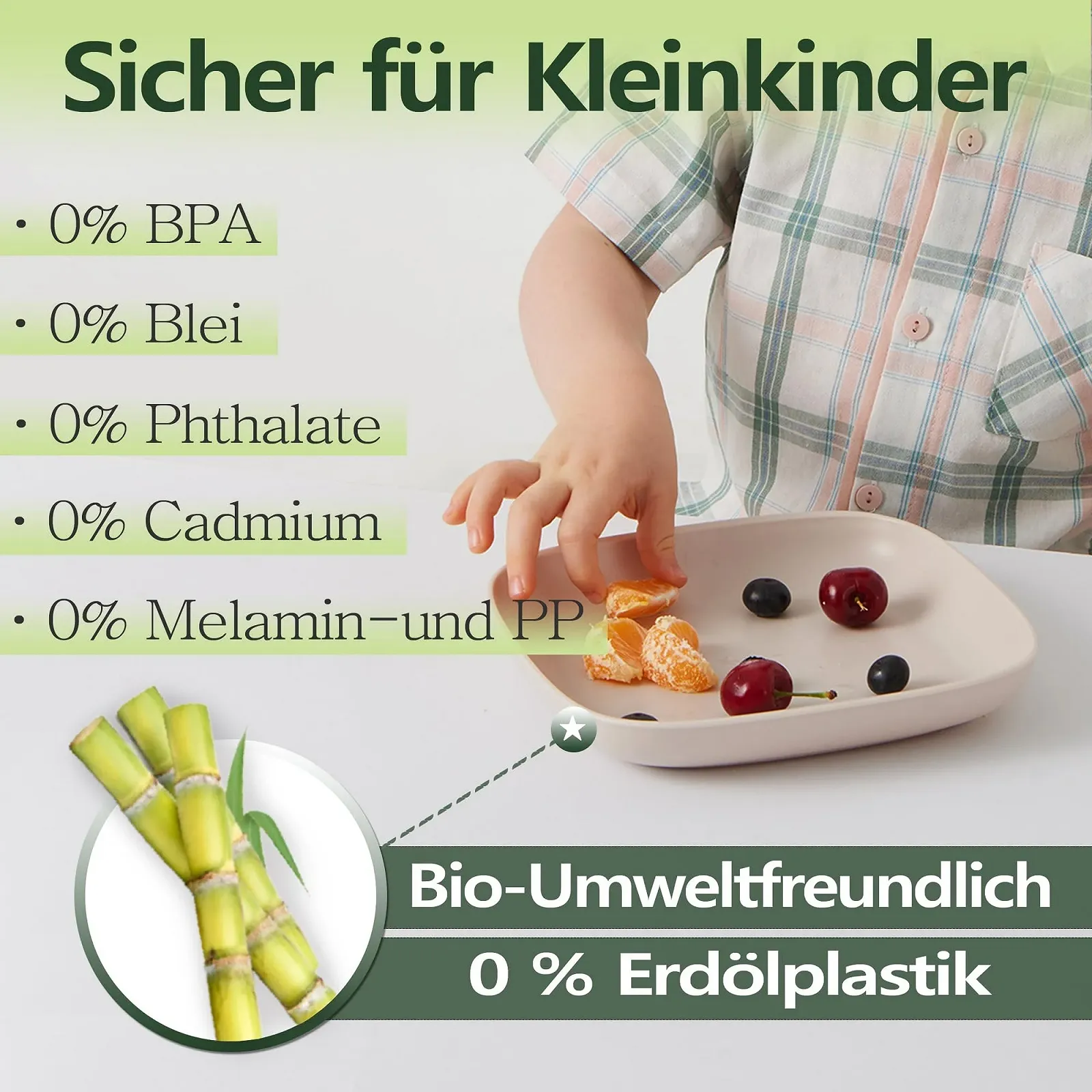 Дитячі тарілки ZUCKERROHR Набір 5 штук (20 см) Сірий Рожевий, фото №3