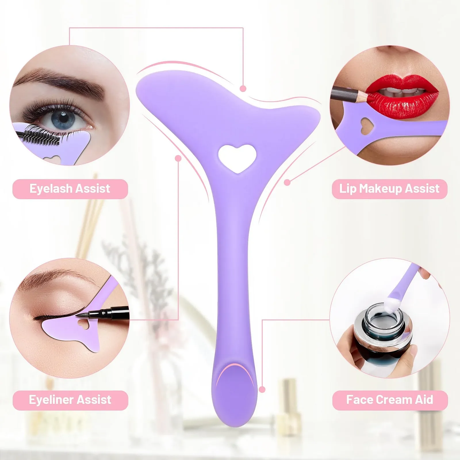 Трафареты Подводка Aid Силиконовые Профессиональный Набор, фото №4 Трафареты Подводка Aid Силиконовые Профессиональный Набор, фото №4