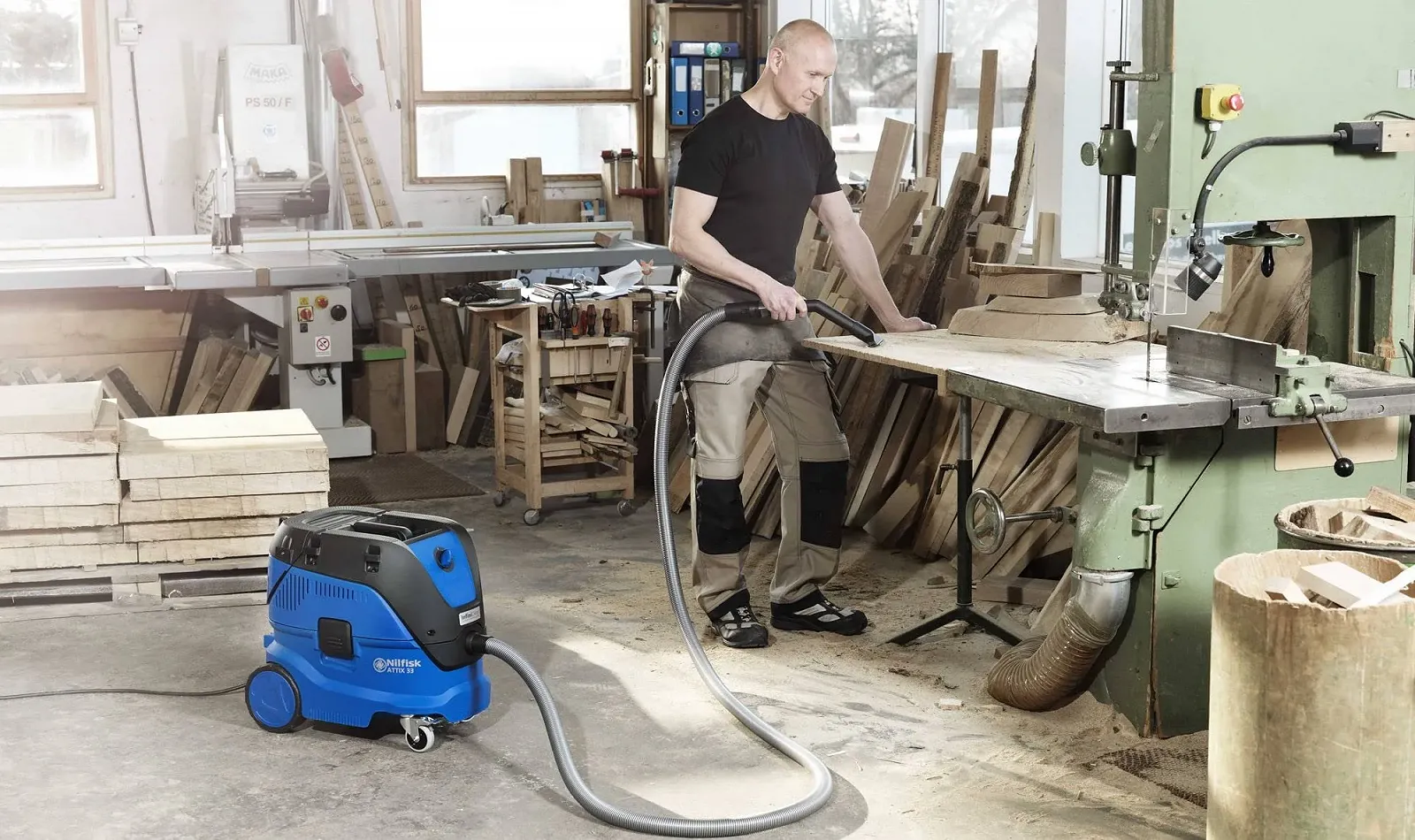 Пылесос для сухой и влажной уборки Nilfisk Attix 33-01 IC 1400 Вт, фото №2