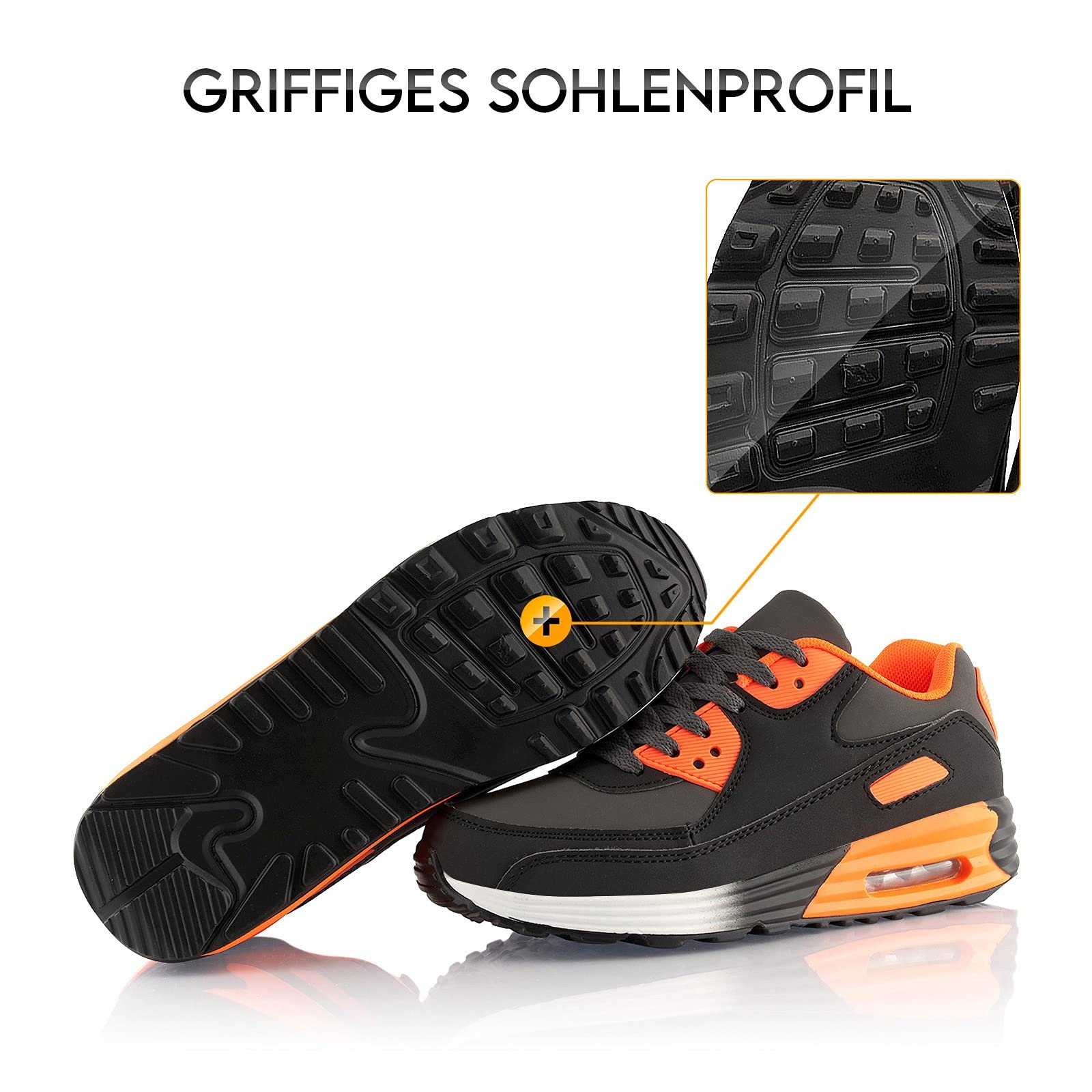 Кроссовки Fusskleidung® Унисекс Спортивная обувь Амортизирующие Легкие кроссовки для бега, фото №4