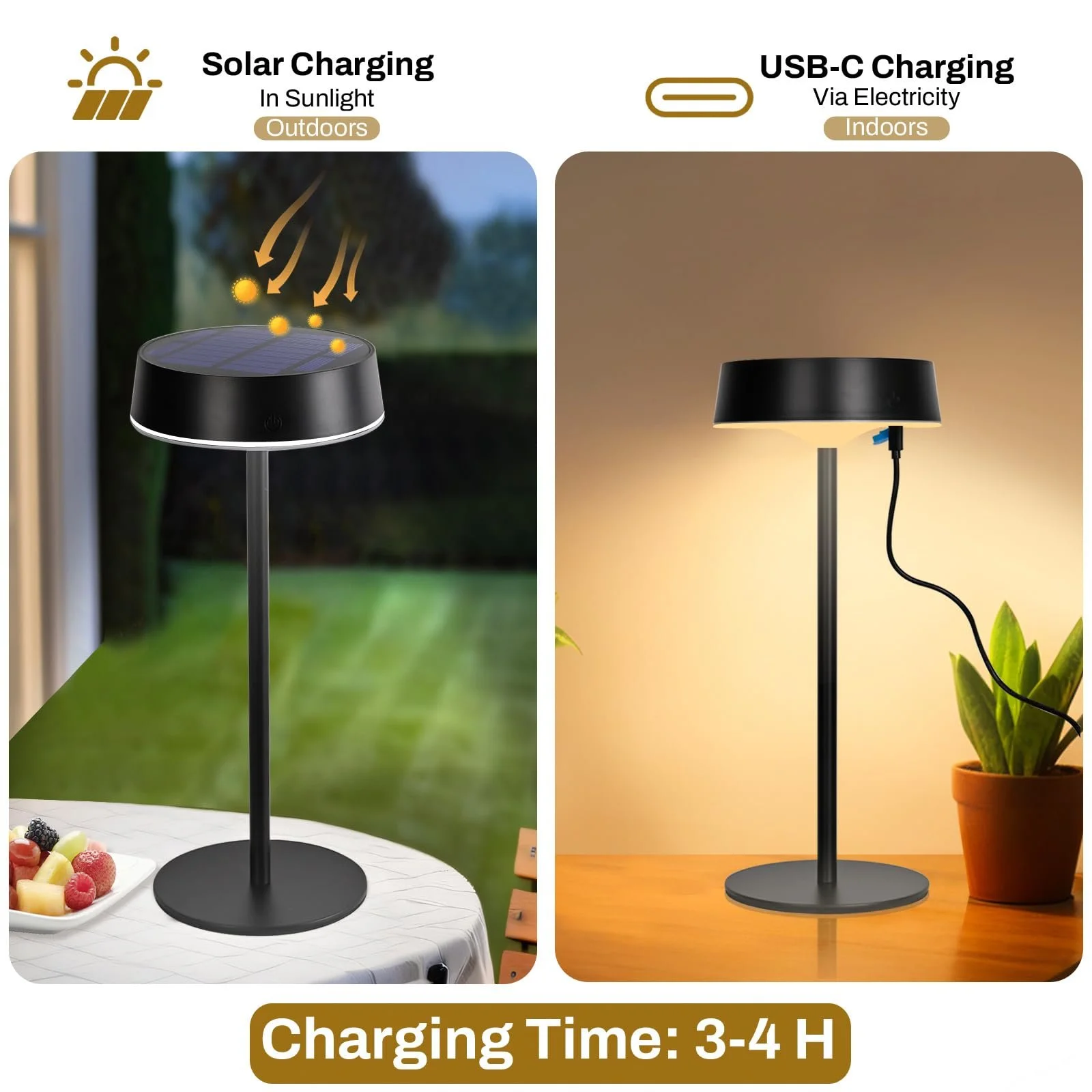 Настільна лампа Solar LED 3CCT IP67 Набір 2 шт., фото №2