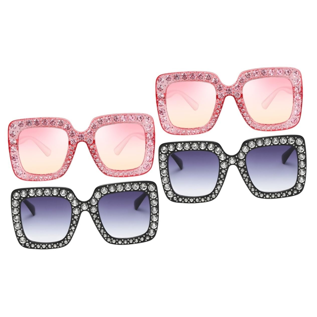 Сонцезахисні окуляри Вуличні модні, 4 шт. Рожеві, фото №1