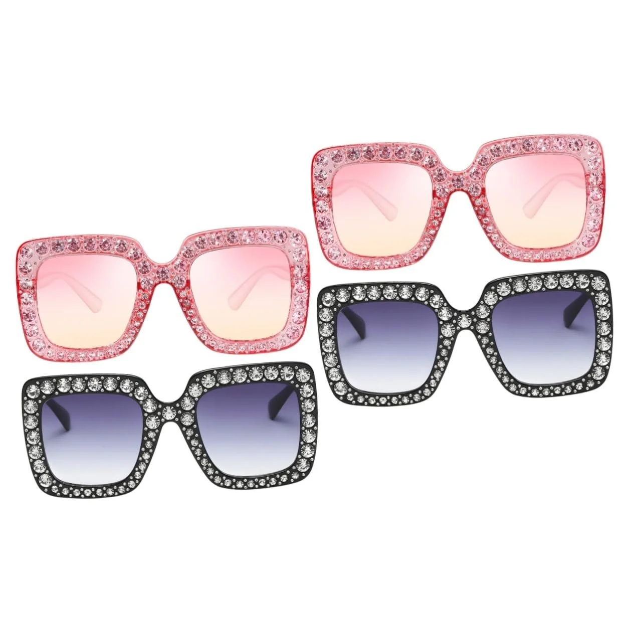 Солнцезащитные очки Уличные модные, 4 шт. Розовые, фото №1 Солнцезащитные очки Уличные модные, 4 шт. Розовые, фото №1