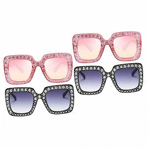 Сонцезахисні окуляри Вуличні модні, 4 шт. Рожеві - Фото 1