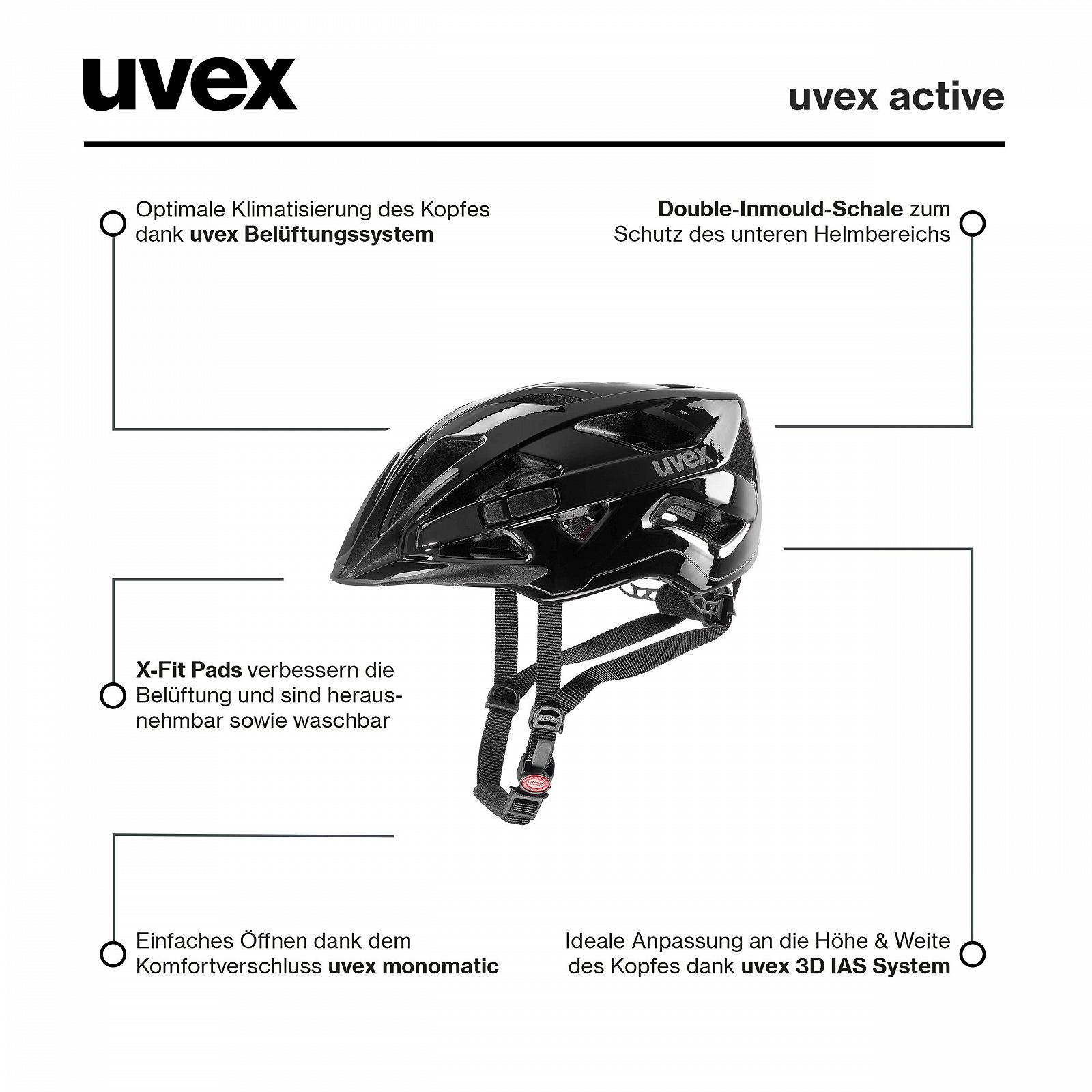 Шлем велосипедный Uvex Active Aqua 2020 Синий, фото №6