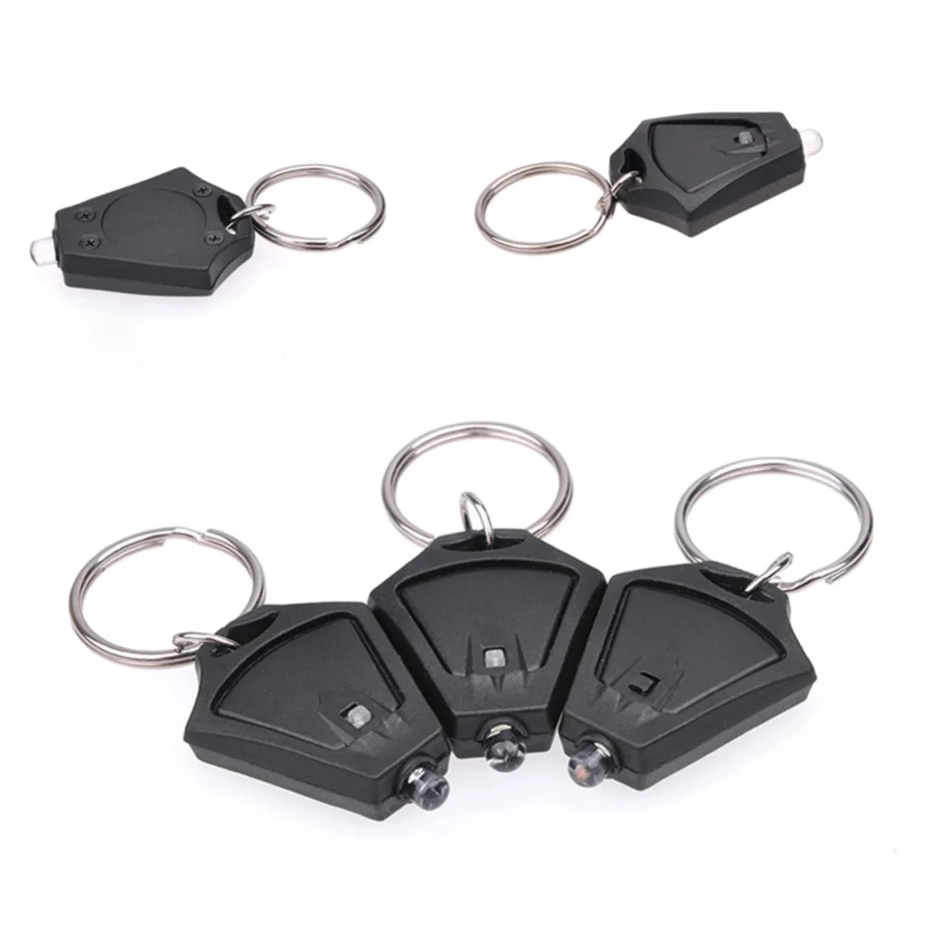 Фонарик Kisangel Брелок для ключей Светодиодный Мини-фонарик Противоударный брелок Мини-фонарик Подвеска для кошелька 20 шт, Как показано, фото №6