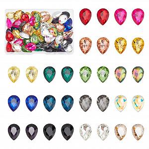 Стрази Краплеподібні Glasstrasssteine 18 x 13 мм, 16 кольорів - Фото 1