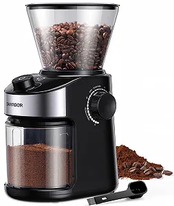 Купить Электрическая кофемолка SHARDOR / 25 настройками помола / 200 Вт / Черная - Фото 1 Электрическая кофемолка SHARDOR / 25 настройками помола / 200 Вт / Черная - Фото 1