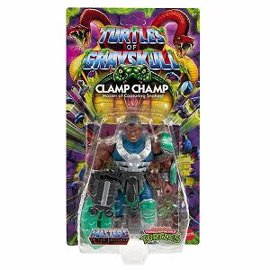 Шарнірна екшн-фігурка Masters of the Universe Origins Turtles of Grayskull Reptile Wars Clamp Champ JBN05 14 см synthetic.ua - Фото 1