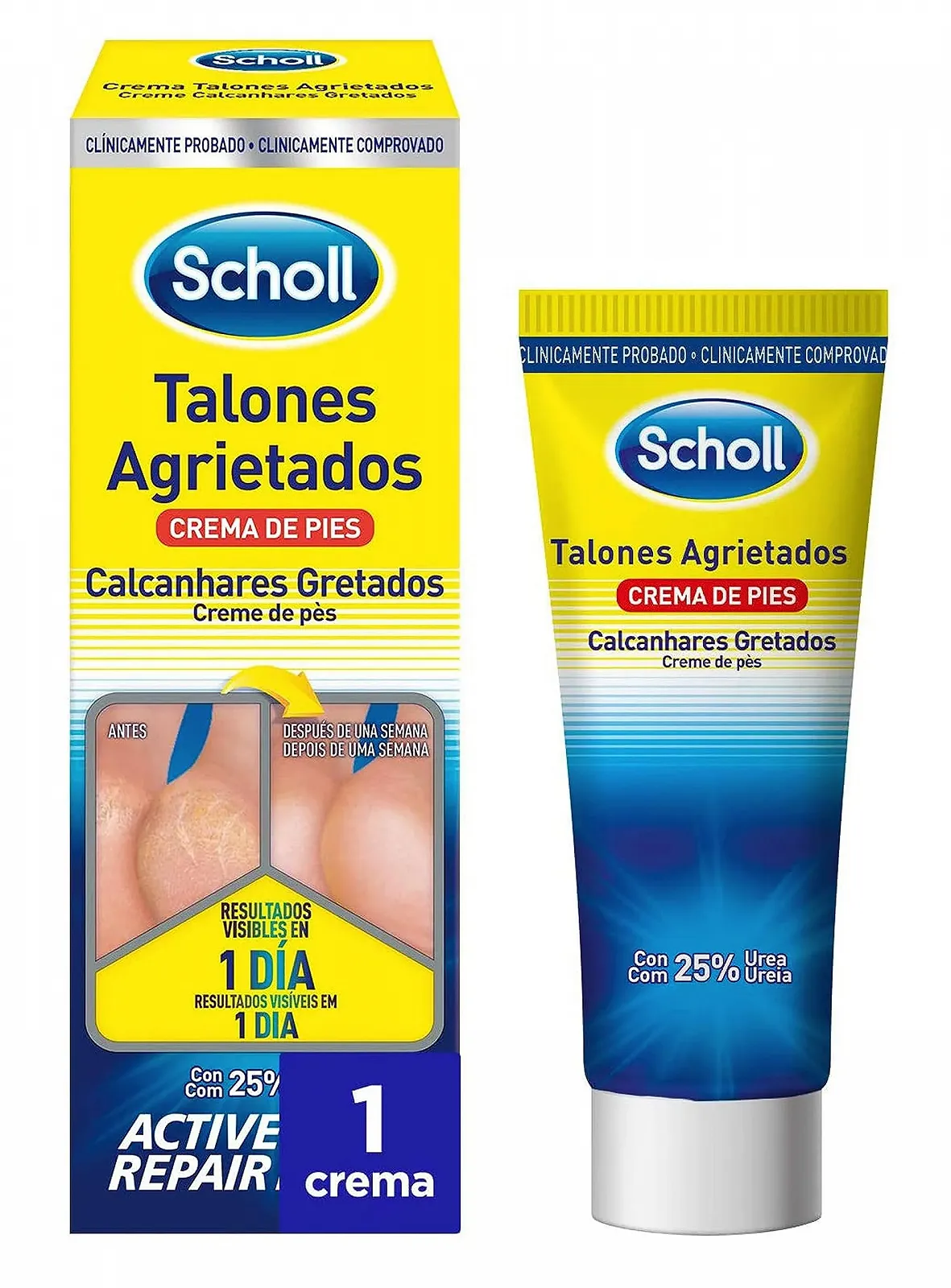 Крем для ног Scholl Crema Talones Agrietados, 60 мл, фото №1