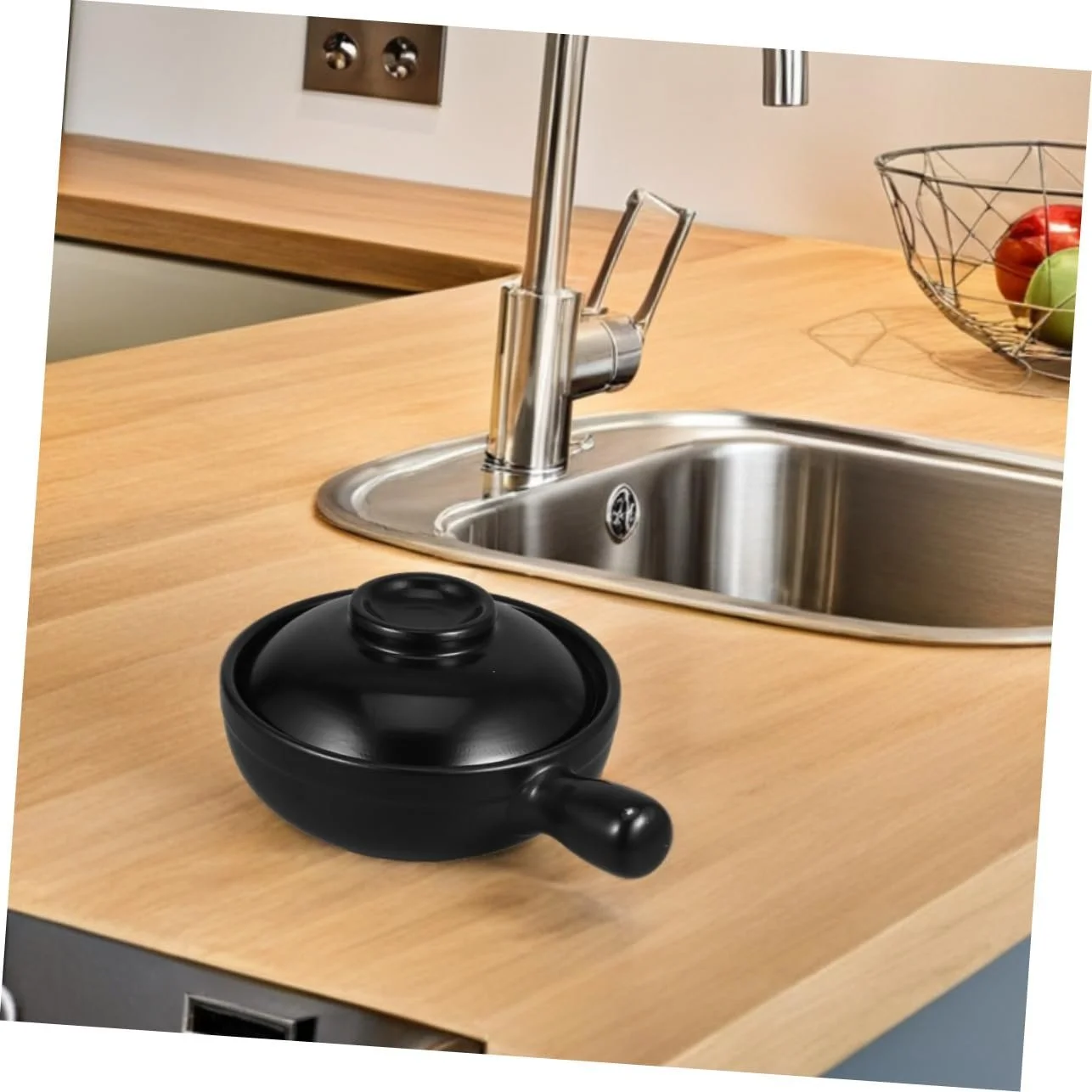 Глиняный горшок Sosoport Традиционный Donabe Термостойкий с крышкой, фото №6