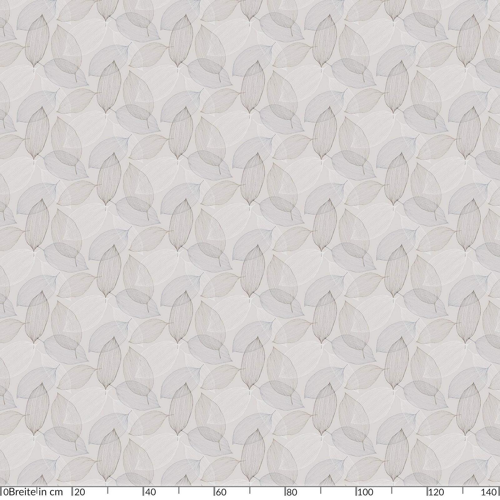 Скатерть ANRO клеенчатая овальная с листьями Серая 140 x 180 см, фото №2
