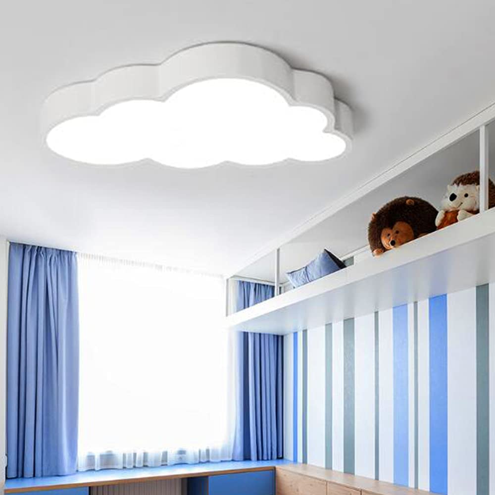 Светильник потолочный Wolken современный с регулировкой яркости LED детская акриловая люстра 50 см, фото №2