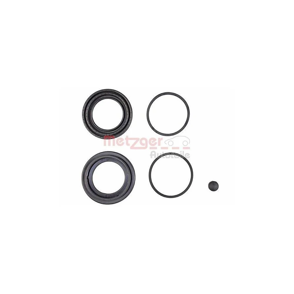 Ремкомплект, гальмівний супорт METZGER 114-0224, передня вісь, передня вісь зліва, фото №1