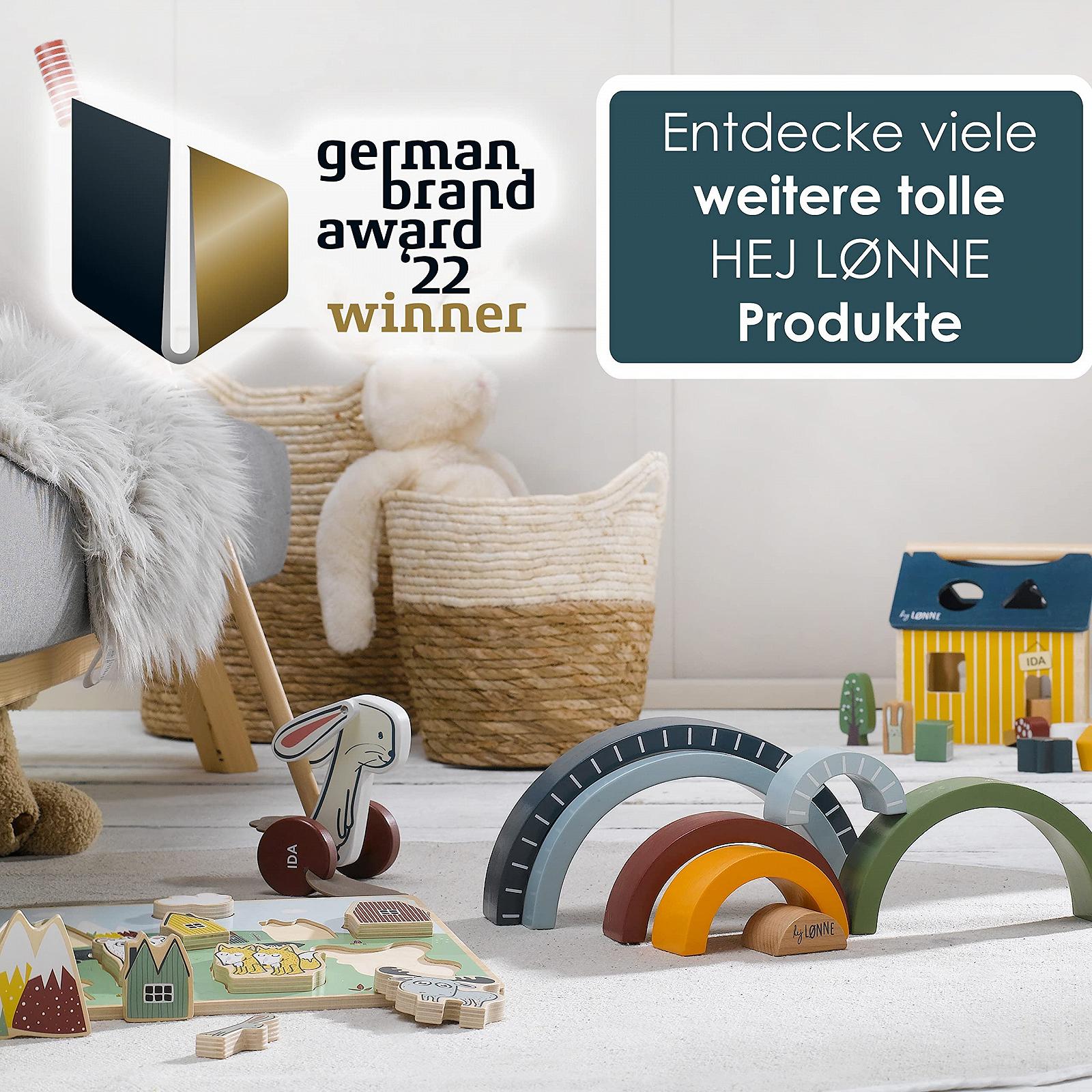 Деревянный пазл HEJ LØNNE 9 крупных элементов-вкладышей, фото №6