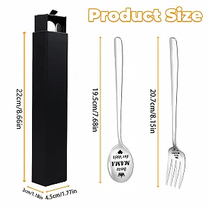 Ложка Кавова з гравіюванням Найкраща Мама у Світі, нержавіюча сталь, набір 2 шт. synthetic.ua - Фото 1