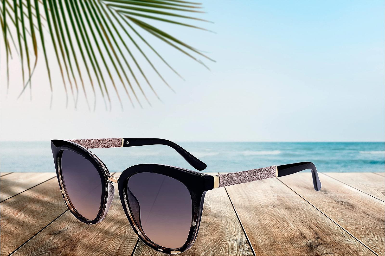 Солнцезащитные очки Квадратные SQUAD для женщин с чехлом, фото №3 Солнцезащитные очки Квадратные SQUAD для женщин с чехлом, фото №3