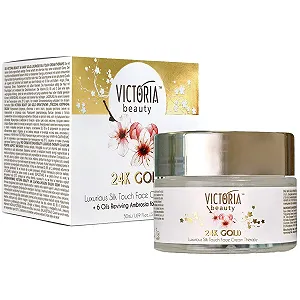 Дневной крем Victoria Beauty Hyaluronic Cream 24k Gold Антивозрастной 50 мл - Фото 1