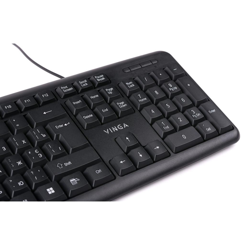 Клавиатура Vinga kb110bk Black USB KB110BK, фото №6