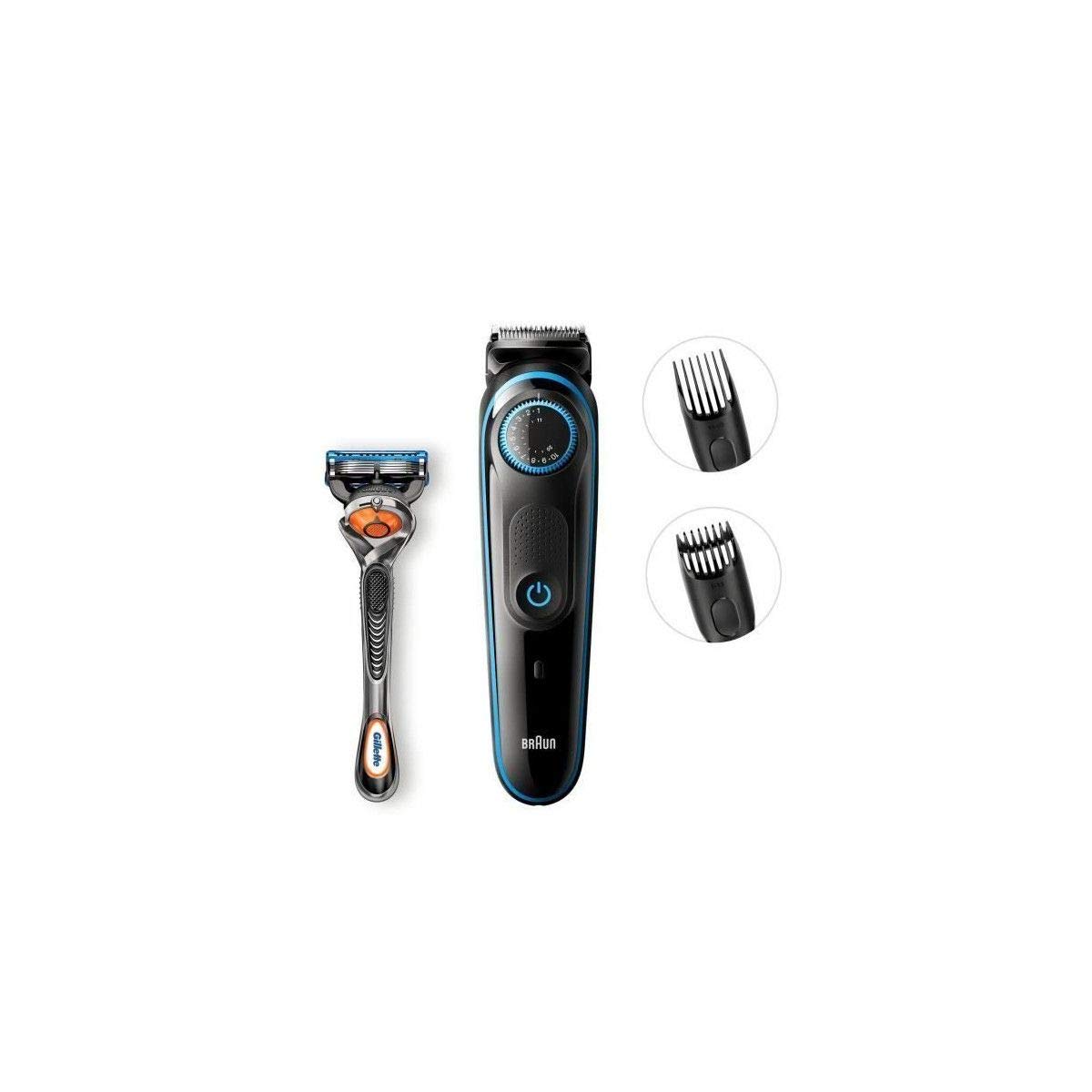 Тример Braun BT5040 Борода + 2 насадки для гребеня + бритва Gillette Fusion5 ProGlide, фото №1