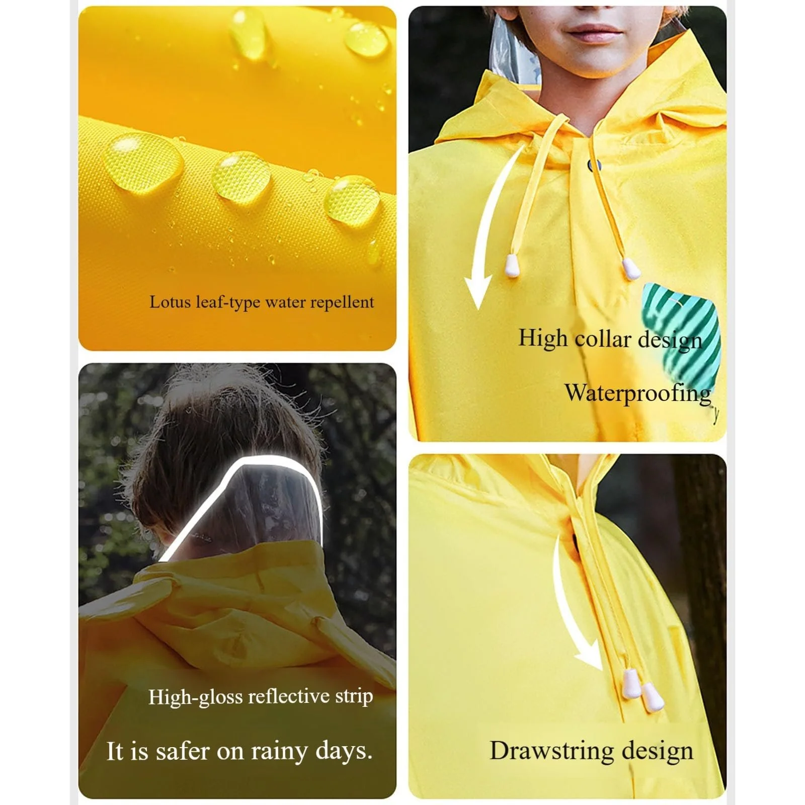 Дитячий дощовий пончо Багаторазовий, фото №5