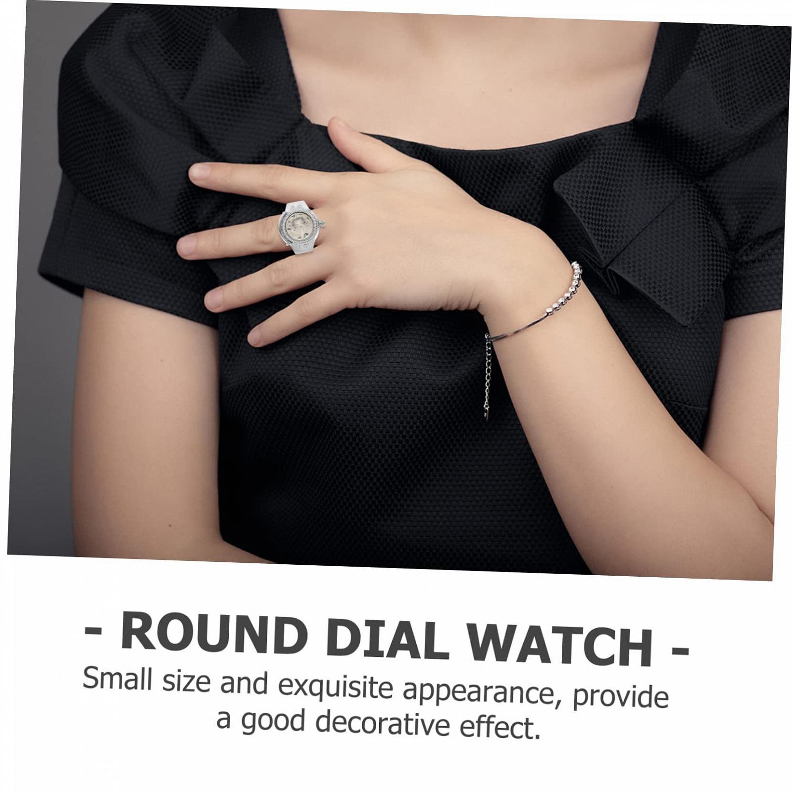 Кольцо-часы Beaupretty кварцевые мужские цинковый сплав красный, фото №5