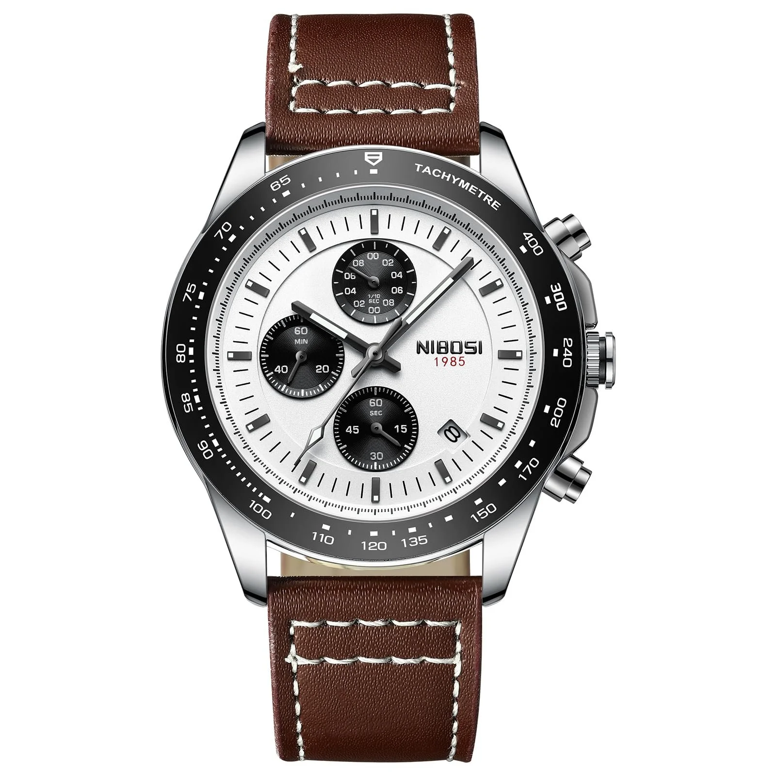 Мужские часы NIBOSI Кварцевые Аналоговые Коричневые, фото №3 Мужские часы NIBOSI Кварцевые Аналоговые Коричневые, фото №3