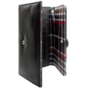 Кошелек Трифолд Harley and the Punk Rock Skull Bags Quinn Карман для монет и держатель для карт Черный, черный, размер - штука, повседневный synthetic.ua - Фото 1