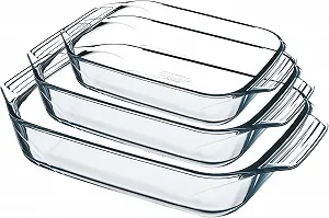 Набор форм для запекания Pyrex Irresistible 8023510 Прямоугольные Стеклянные Прозрачные 30.8 x 11.6 мм x 41.8 см 3 шт. - Фото 1