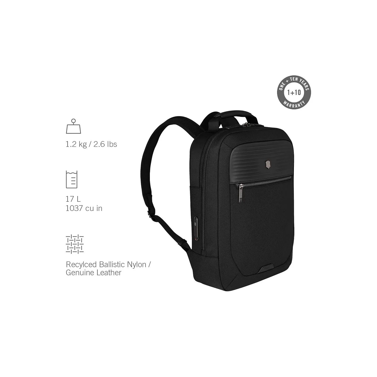 Рюкзак для ноутбука Victorinox Mythic з відділенням для планшета та ременем для валізи Чорний, фото №3 Рюкзак для ноутбука Victorinox Mythic з відділенням для планшета та ременем для валізи Чорний, фото №3