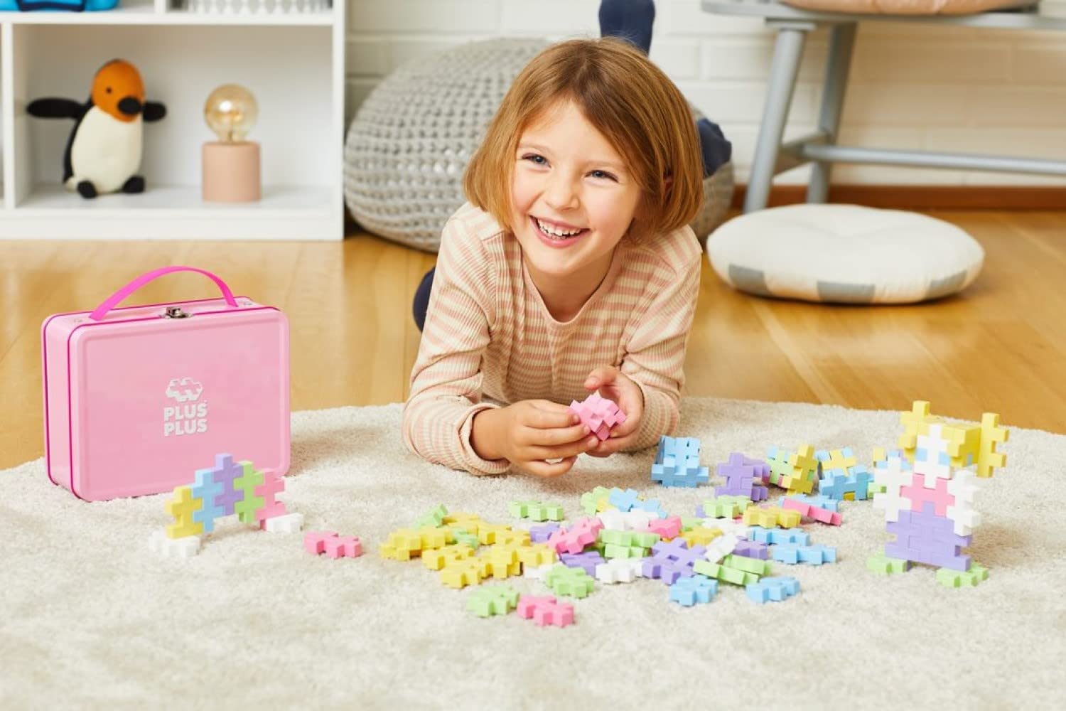 Конструктор Plus-Plus Big Box Pastel 70 деталей, фото №4