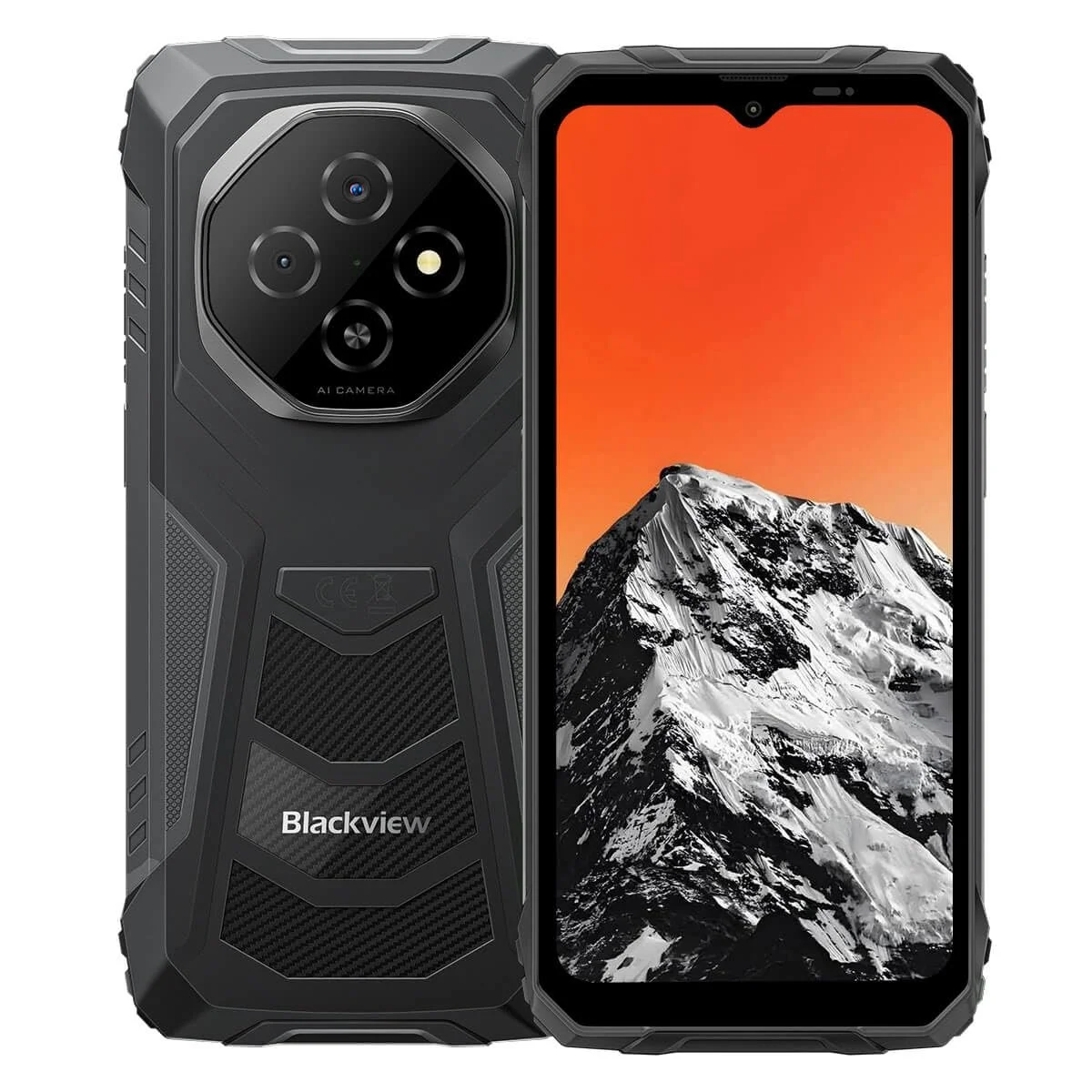 Смартфон Blackview Fort 1 6/256GB Android 15 6,56" HD+ IPS 10000 мАг Dual 4G LTE 16MP + 8MP Dual SIM NFC Чорний, фото №1