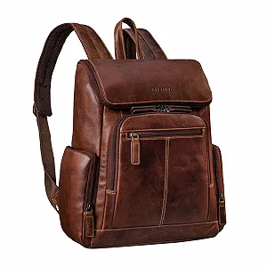 Купить Рюкзак для ноутбука STILORD Giacomo Business Leather 13-14 Inch Salerno Коричневый - Фото 1 Рюкзак для ноутбука STILORD Giacomo Business Leather 13-14 Inch Salerno Коричневый - Фото 1