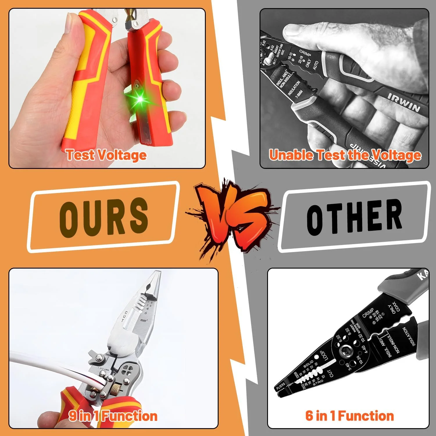 Стриппер 9 в 1 с функцией измерения тока и вольтметром, фото №6