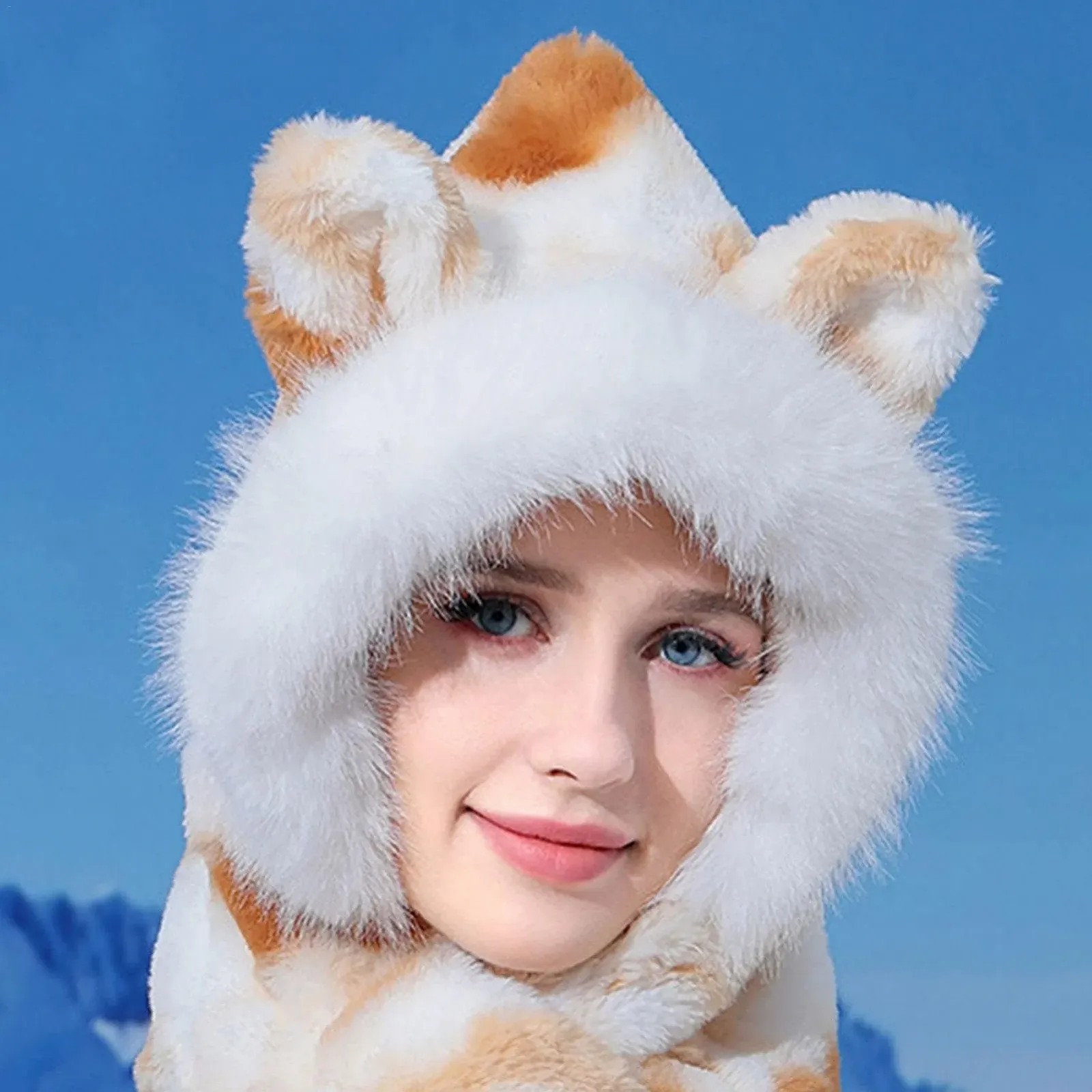 Зимова шапка-капюшон, фото №3