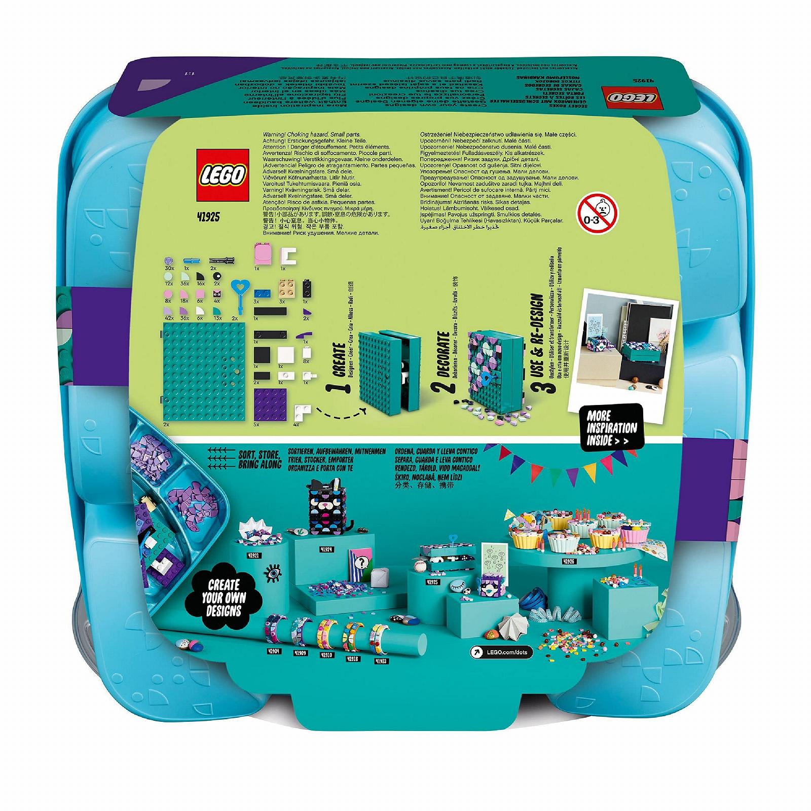 Набор LEGO Dots 41925 секретная шкатулка с держателем для ключей для комнаты, фото №6