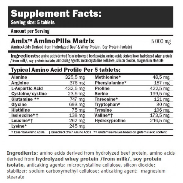 Аминокислотный комплекс Amix Nutrition Amino Pills 330tbl, фото №2 Аминокислотный комплекс Amix Nutrition Amino Pills 330tbl, фото №2