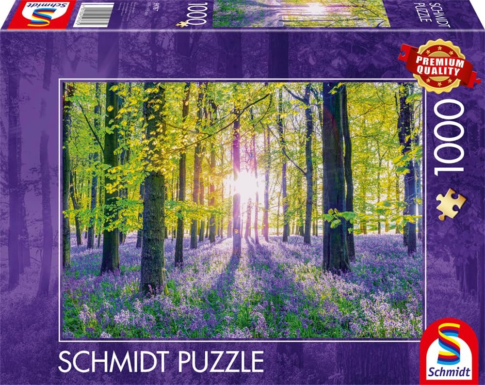Пазл Schmidt Spiele 59767 Нежные колокольчики в лесу 1000 элементов, фото №4 Пазл Schmidt Spiele 59767 Нежные колокольчики в лесу 1000 элементов, фото №4
