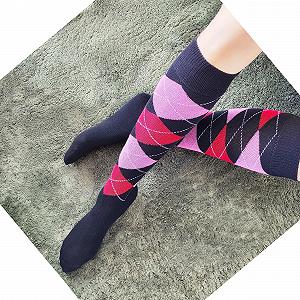 6 пар носков для бега женских гольфов компрессионные носки для путешествий велосипедные носки в клетку synthetic.ua - Фото 1