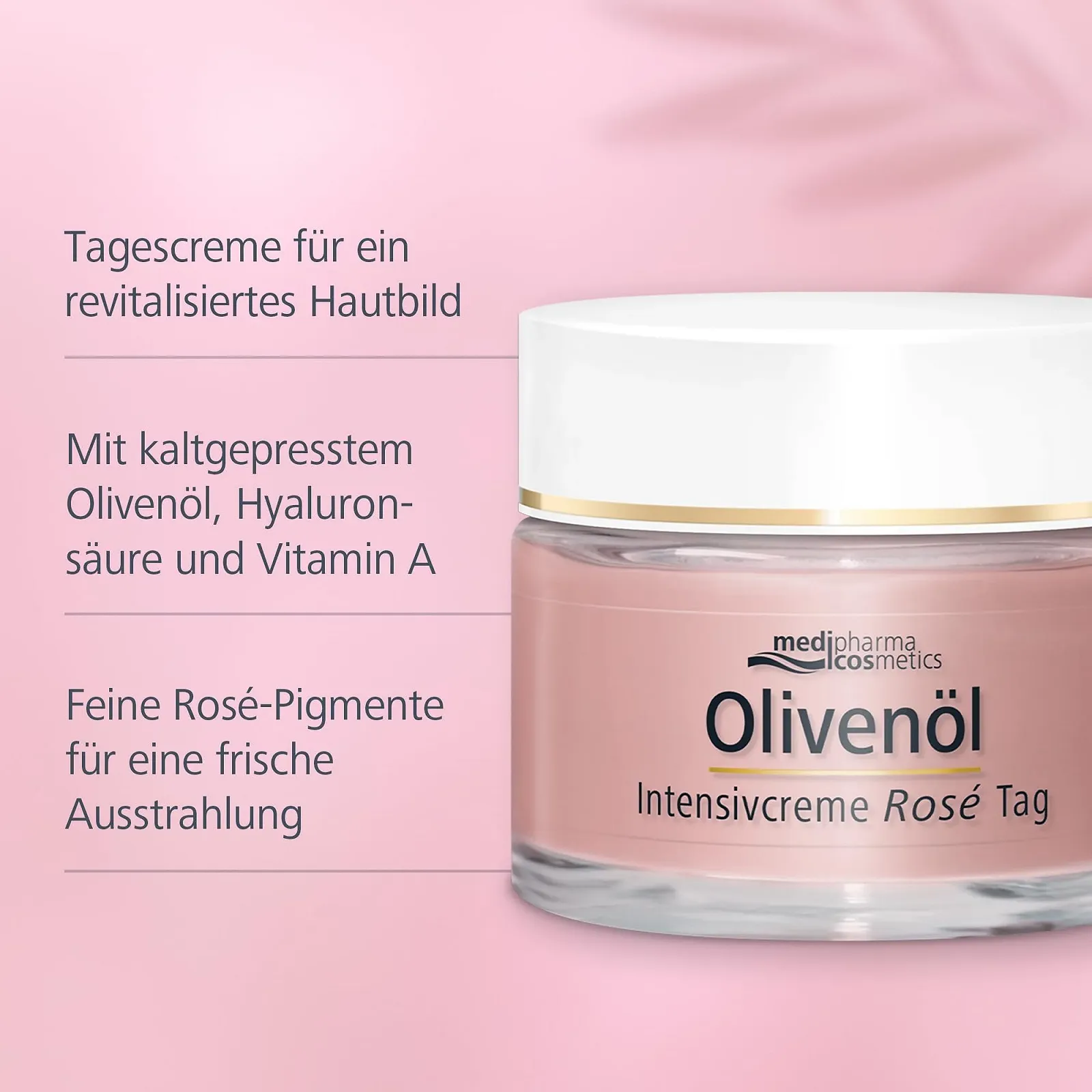 Денний крем medipharma cosmetics Olive Oil Intensive Cream Rose 50 мл, фото №3