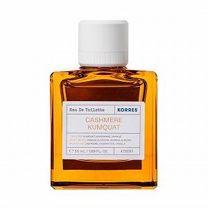 Туалетная вода KORRES CASHMERE KUMQUAT Восточный, Цветочный аромат для женщин с апельсиновым цветом и кашемиром, Веганский, 50 мл - Фото 1
