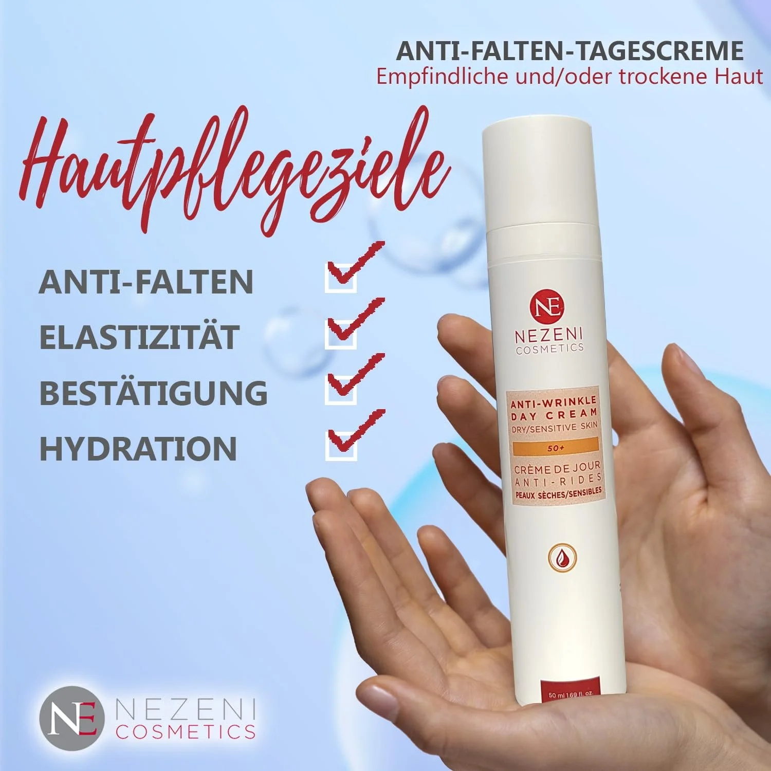 Крем для обличчя Nezeni Anti-Wrinkle від зморшок з 16 активними інгредієнтами, фото №7 Крем для обличчя Nezeni Anti-Wrinkle від зморшок з 16 активними інгредієнтами, фото №7