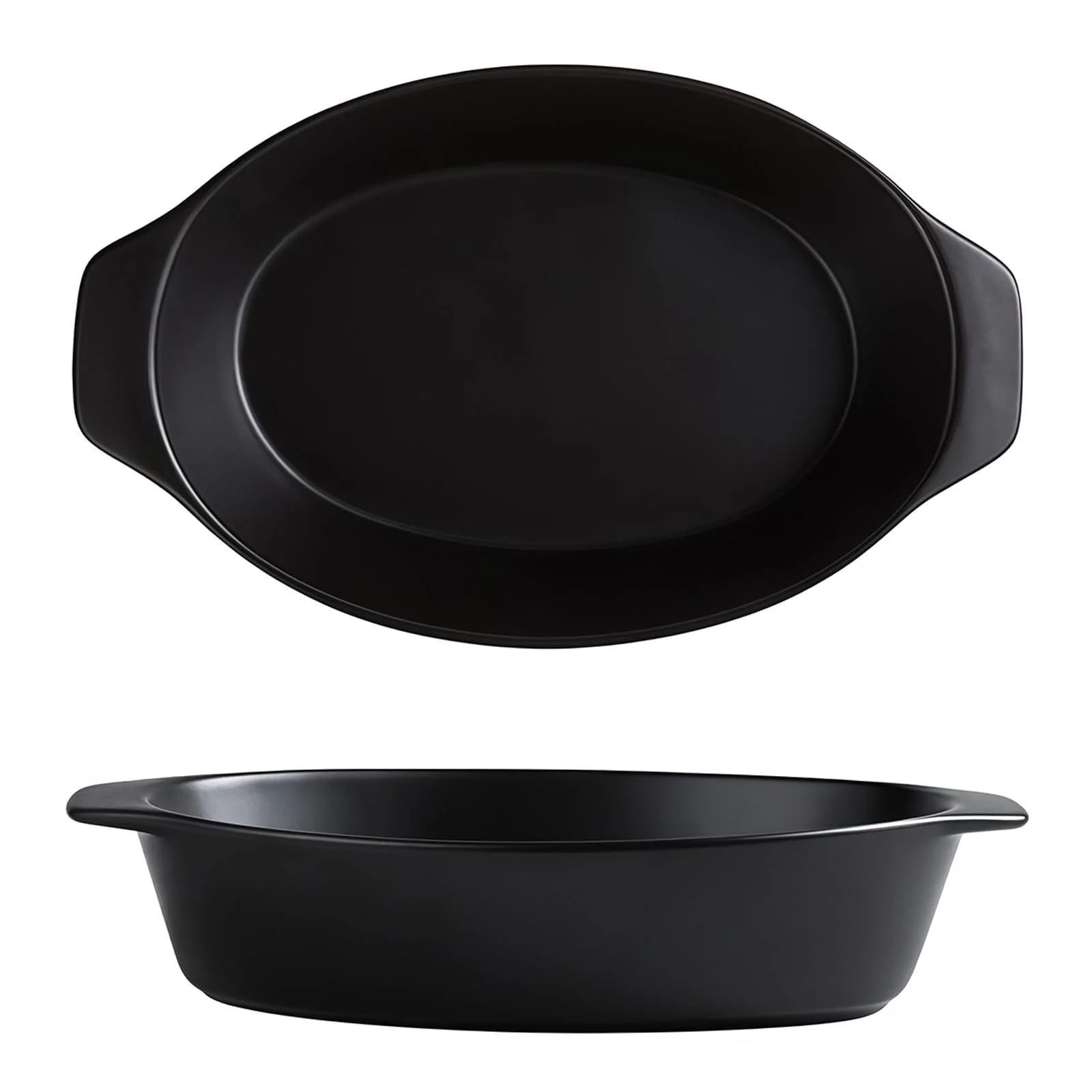 Форма для запікання 750 мл овальна керамічна, фото №1