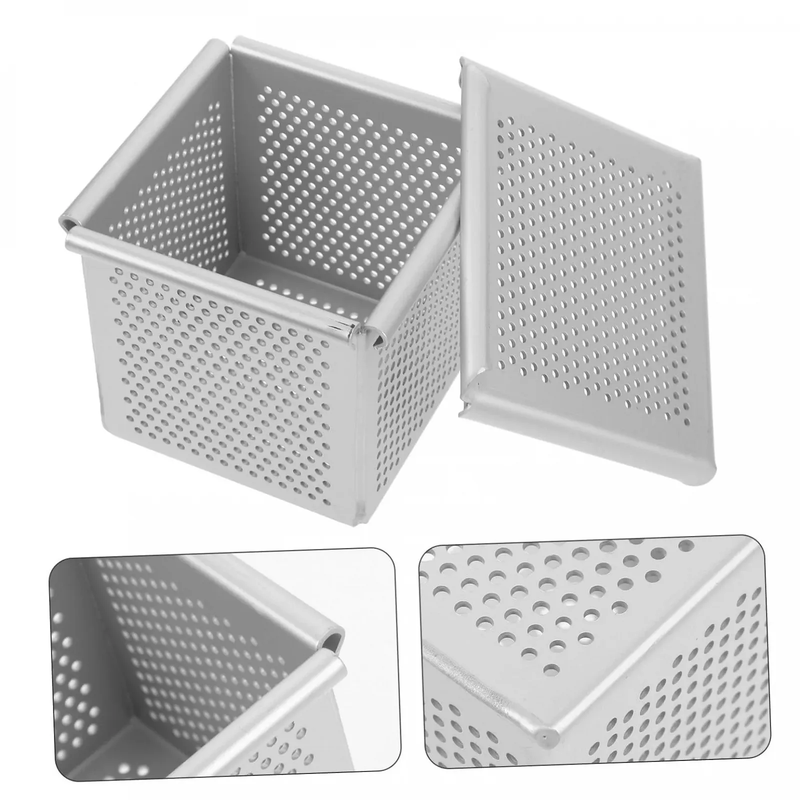 Форма для выпекания тостов и хлеба мини алюминиевая с крышкой квадратная, фото №3