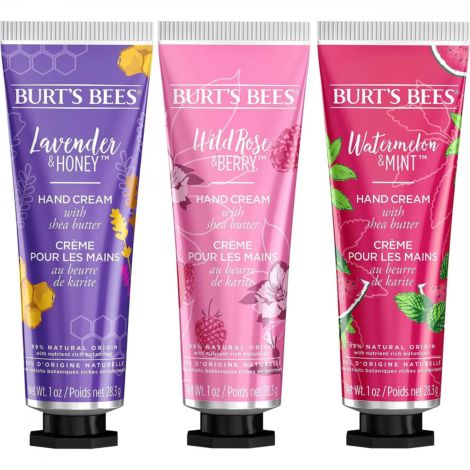 Крем для рук Burt's Bees Набір Shea Butter, Lavender and Honey, Wild Rose and Berry and Watermelon and Mint 3 шт, фото №13 Крем для рук Burt's Bees Набір Shea Butter, Lavender and Honey, Wild Rose and Berry and Watermelon and Mint 3 шт, фото №13