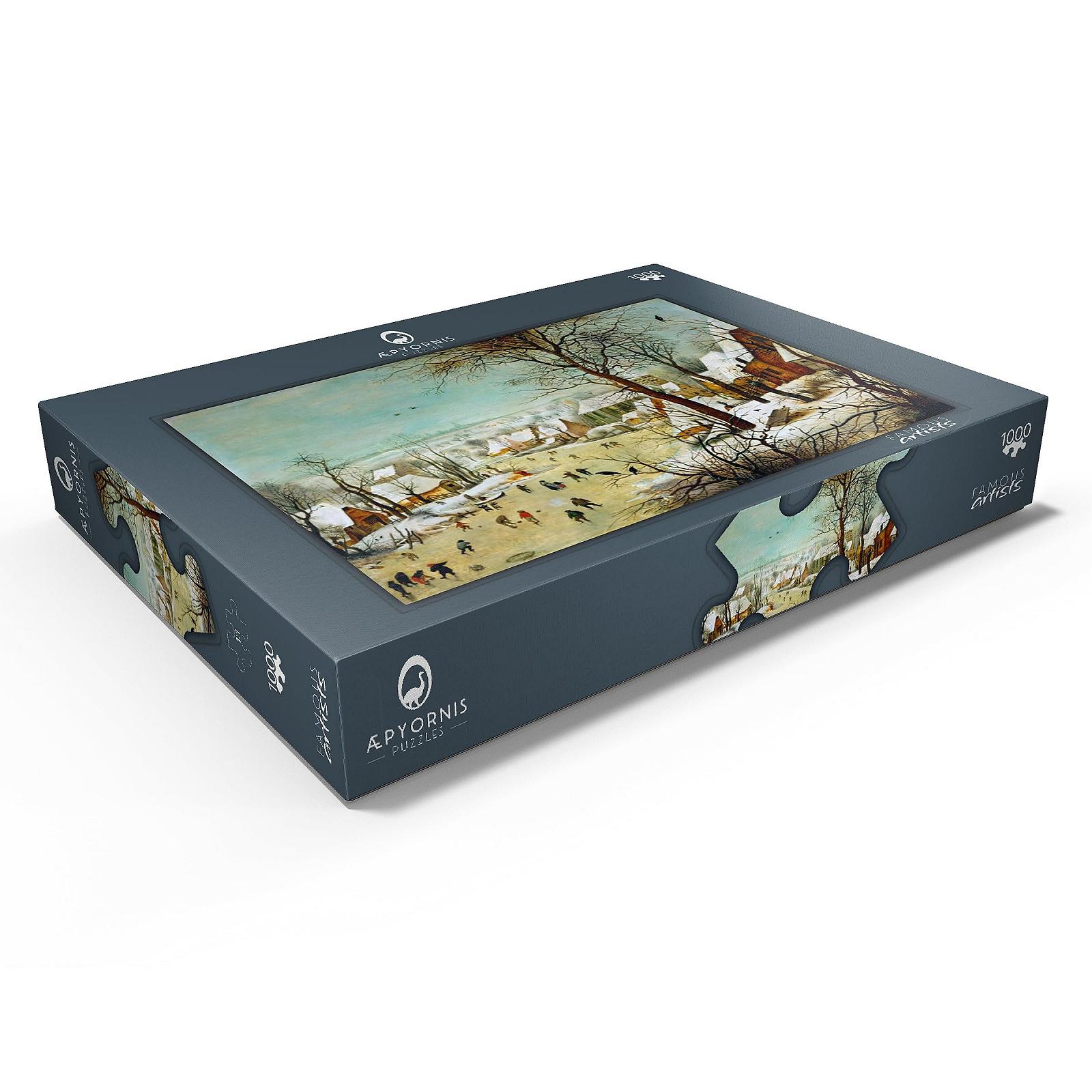 Пазл MyPuzzle MyPuzzle Special Collection by Æpyornis Winter Landscape with Skaters and a Bird Trap, 1565, by Pieter Bruegel The Elder Премиум 1000 элементов, фото №3