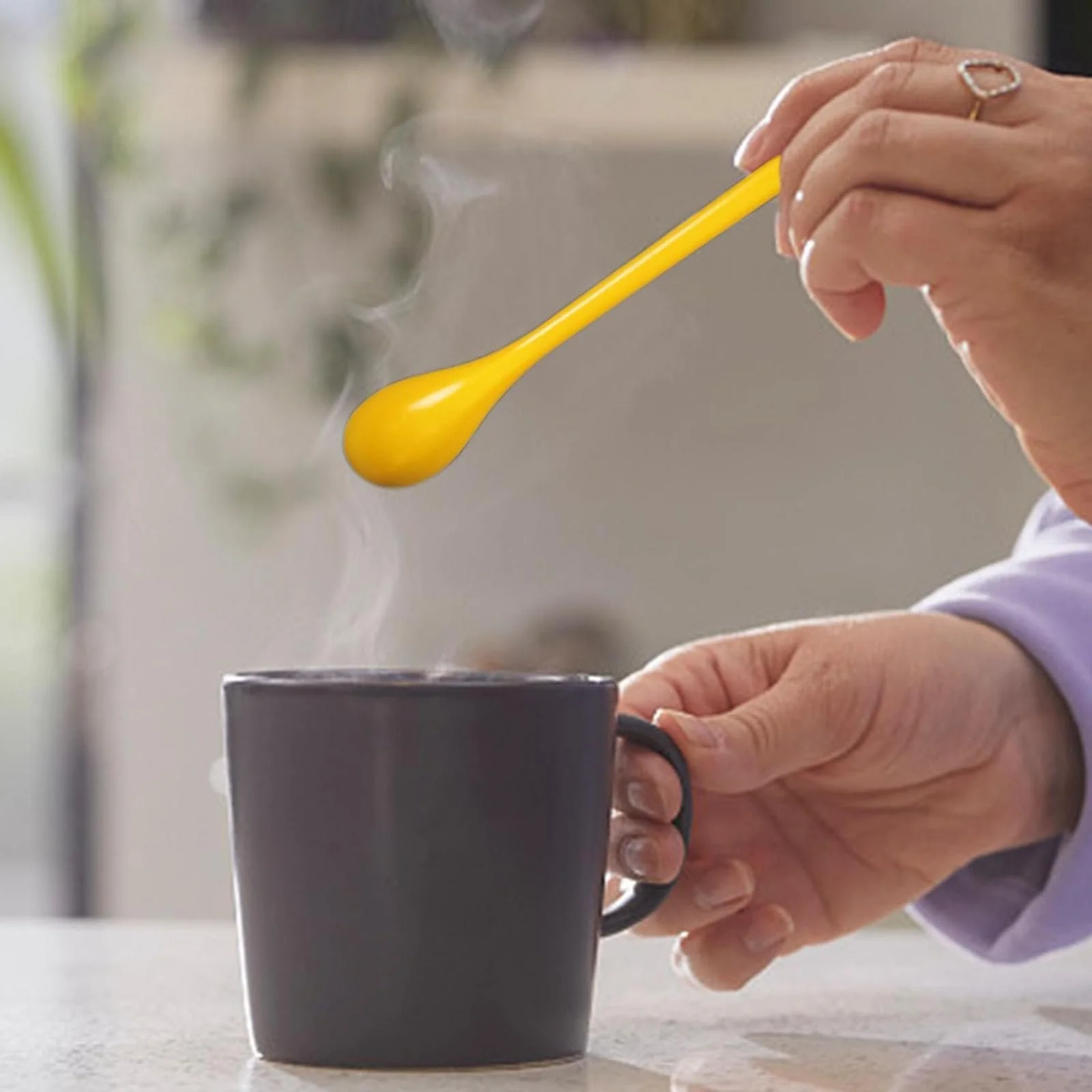 Набір з 6 улюблених ложок, довгі кольорові, фото №6